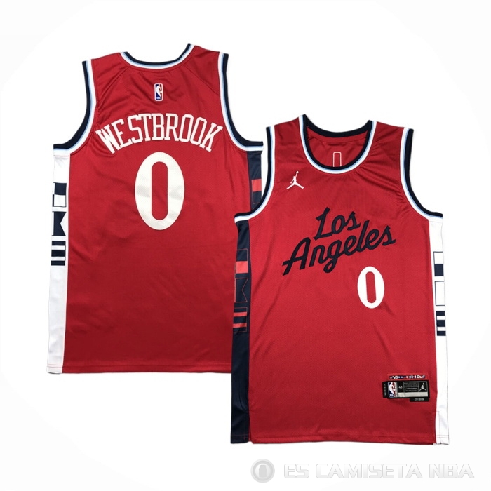 Camiseta Russell Westbrook #0 Los Angeles Clippers Statement 2024-25 Rojo